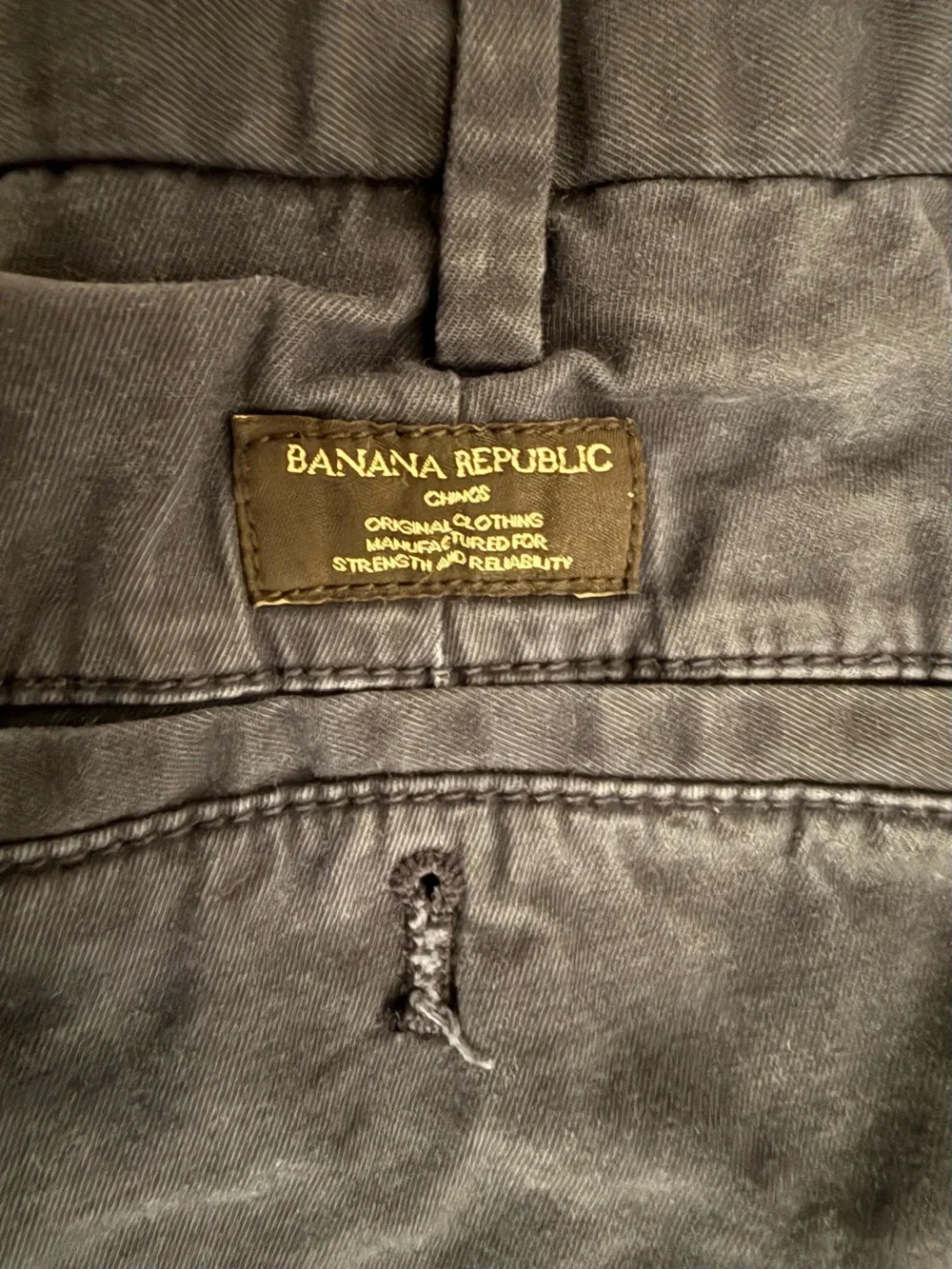 Banana Republic Dark Navy Slim Chinos
